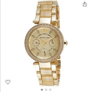 MICHAEL KORS mini Parker gold watch